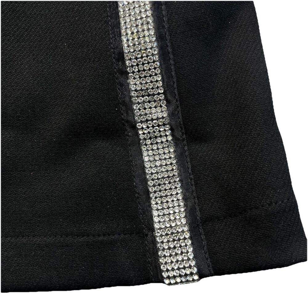 Dolls Kill Poster Flare Pants Womens L Black Silver Sequins Gothic Punk Festival - Picture 2 of 11